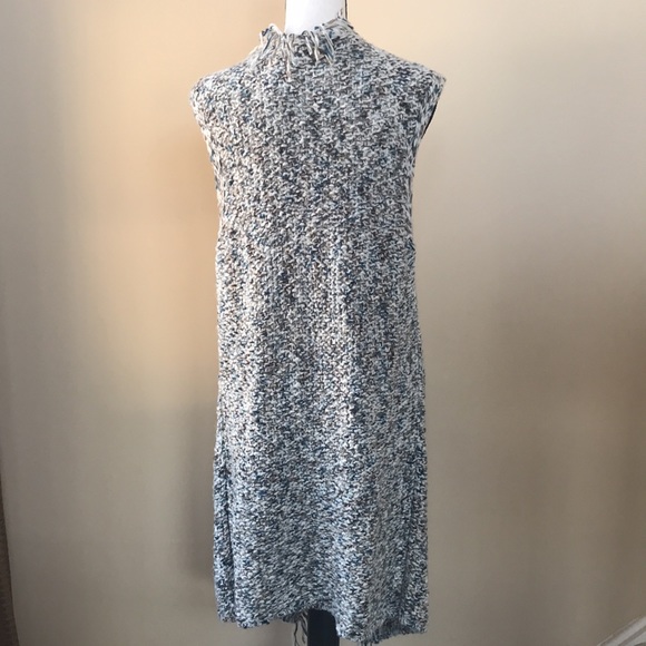 Chico's Long Knit Sweater Vest with Fringe - Picture 4 of 14